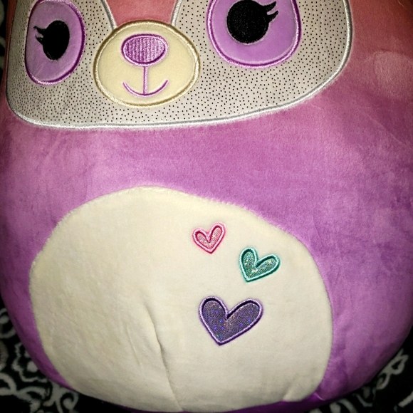 Squishmallows 14" Chaitra Purple Lemur HEARTS Valentines 2023 Kellytoy NWT - Picture 5 of 7